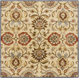 Caesar 1116 Hand Tufted Beige & Rust Wool Rug - Ornate Home