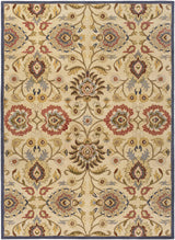 Caesar 1116 Hand Tufted Beige & Rust Wool Rug - Ornate Home