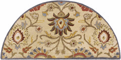 Caesar 1116 Hand Tufted Beige & Rust Wool Rug - Ornate Home