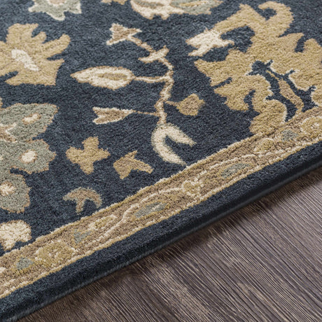 Caesar 1154 Navy Wool Rug - Ornate Home