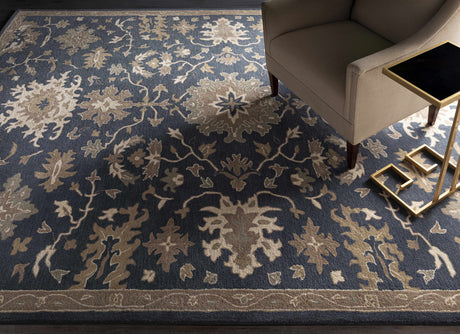Caesar 1154 Navy Wool Rug - Ornate Home