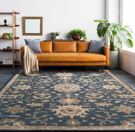 Caesar 1154 Navy Wool Rug - Ornate Home