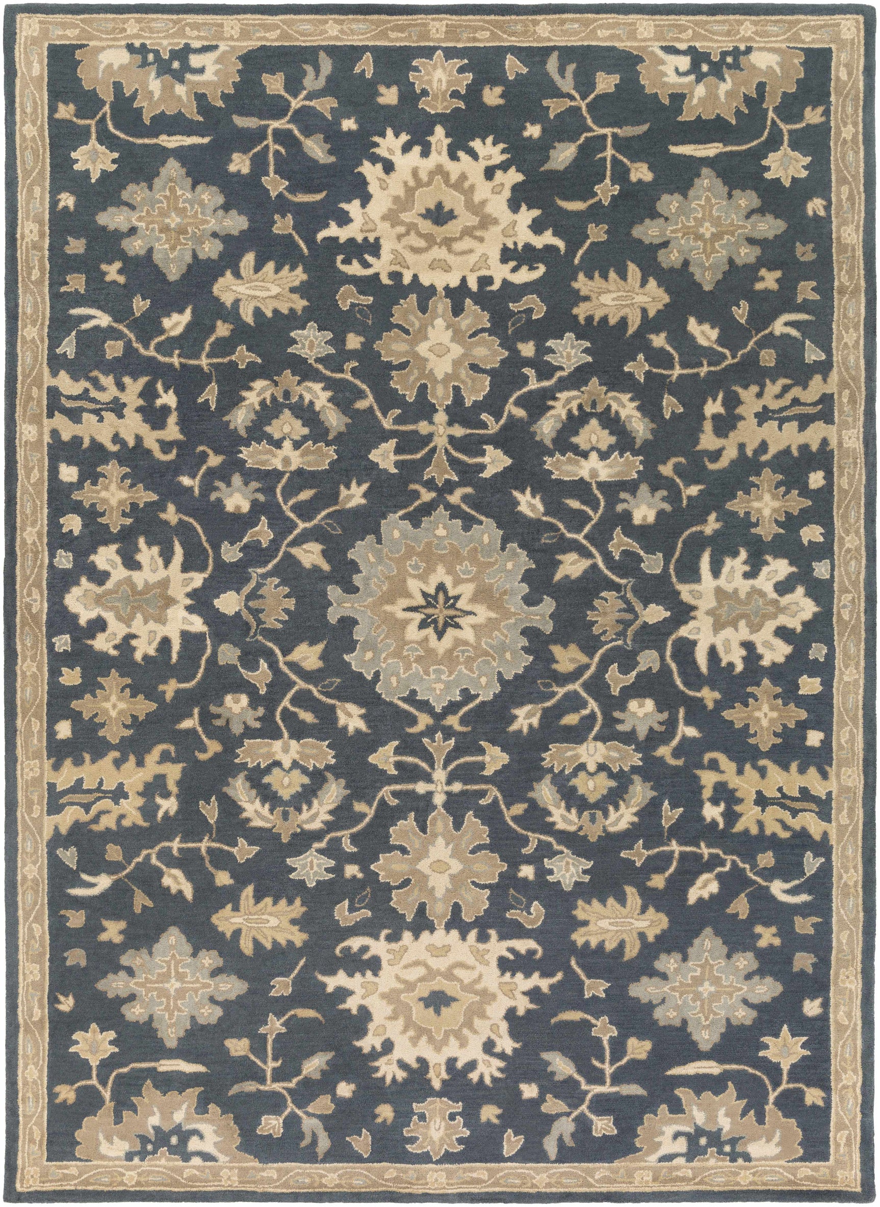 Caesar 1154 Navy Wool Rug - Ornate Home