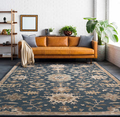 Caesar 1154 Navy Wool Rug - Ornate Home