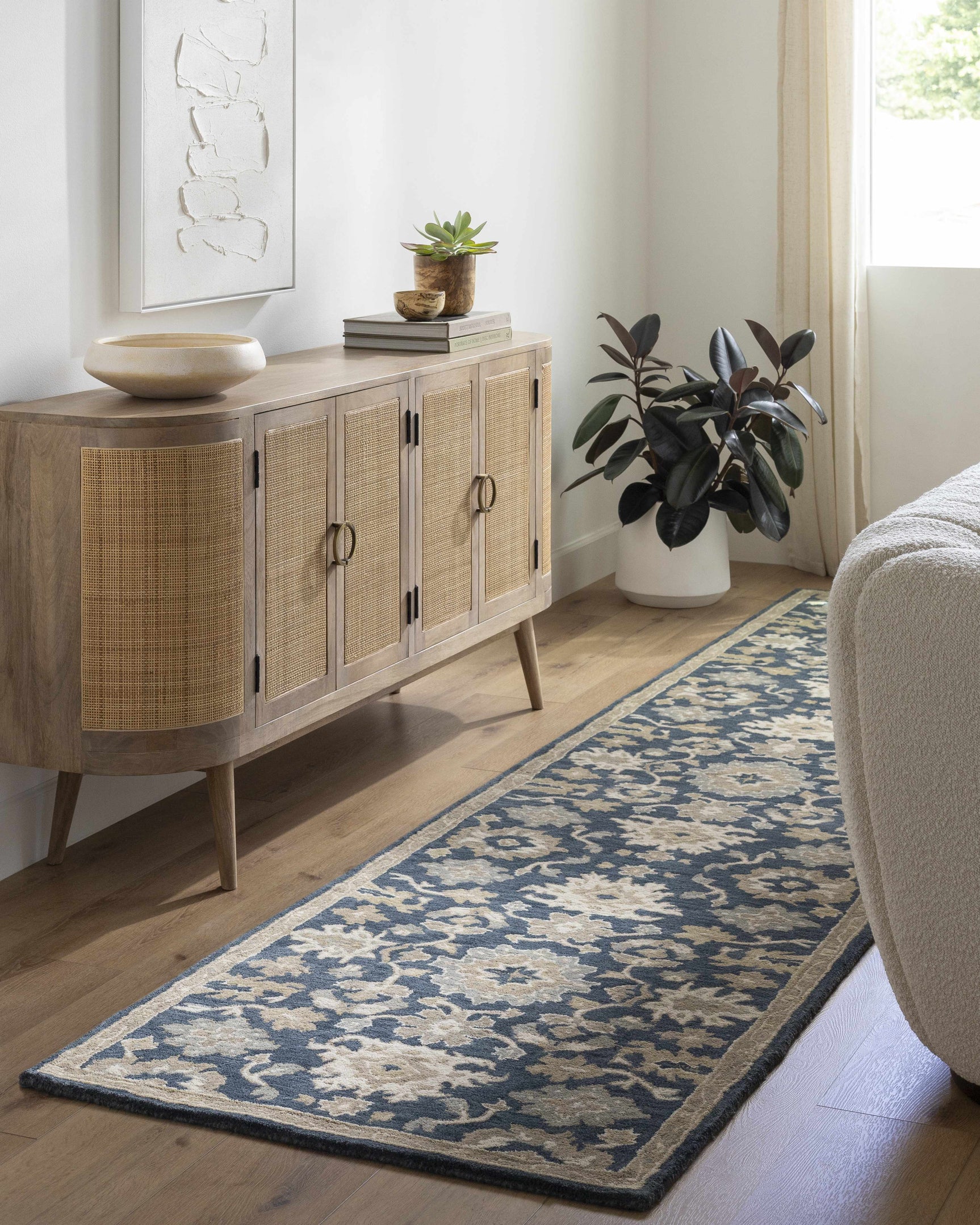 Caesar 1154 Navy Wool Rug - Ornate Home