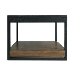 Caesar Black/Walnut Occasional Coffee Table - Ornate Home