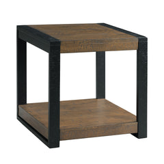 Caesar Black/Walnut Occasional End Table - Ornate Home