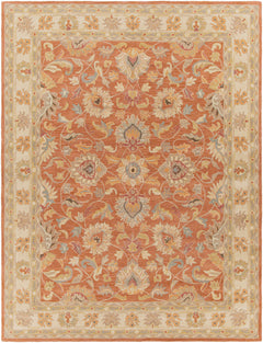 Caesar Hand Tufted Burnt Orange 1124 Wool Carpet - Ornate Home