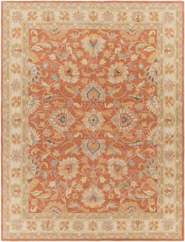 Caesar Hand Tufted Burnt Orange 1124 Wool Carpet - Ornate Home
