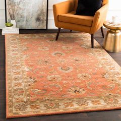 Caesar Hand Tufted Burnt Orange 1124 Wool Carpet - Ornate Home