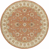 Caesar Hand Tufted Burnt Orange 1124 Wool Carpet - Ornate Home