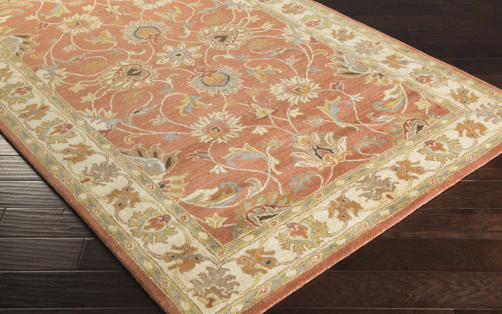 Caesar Hand Tufted Burnt Orange 1124 Wool Carpet - Ornate Home