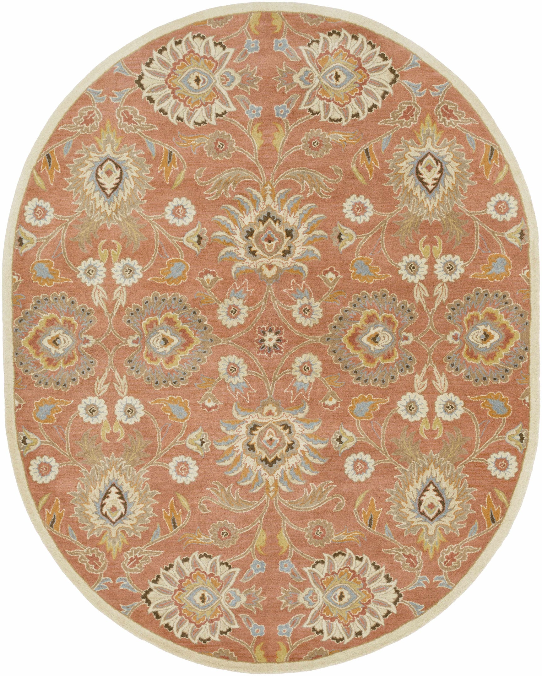 Caesar Hand Tufted Burnt Orange 1124 Wool Carpet - Ornate Home