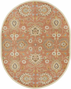 Caesar Hand Tufted Burnt Orange 1124 Wool Carpet - Ornate Home