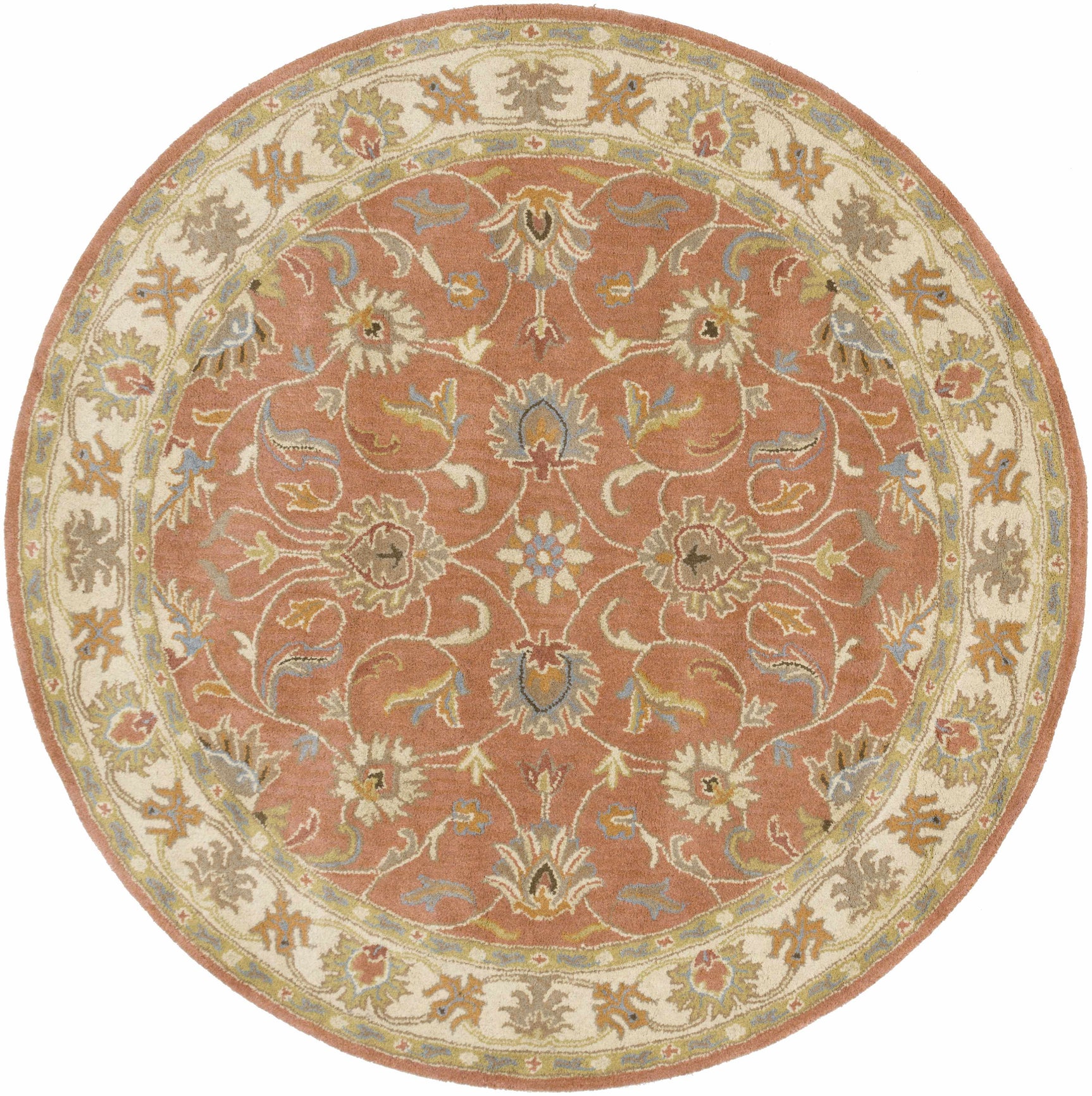 Caesar Hand Tufted Burnt Orange 1124 Wool Carpet - Ornate Home