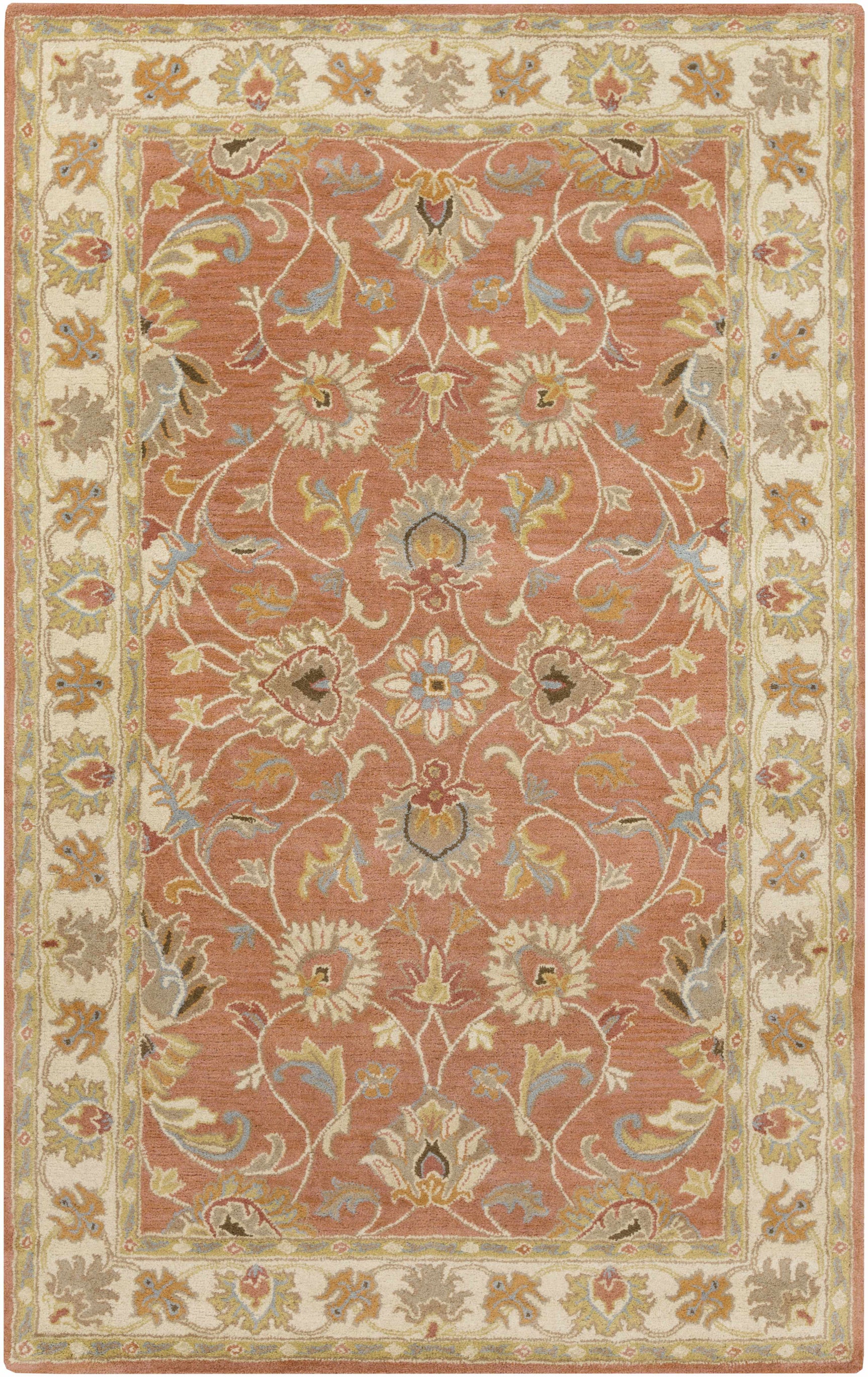 Caesar Hand Tufted Burnt Orange 1124 Wool Carpet - Ornate Home
