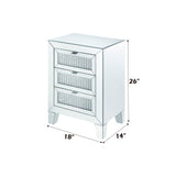 Caesia Mirrored & Faux Diamonds Accent Table - Ornate Home