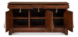 Cafe Au Lait Brown Buffet - Ornate Home