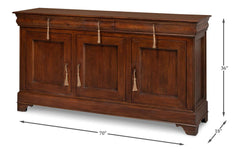 Cafe Au Lait Brown Buffet - Ornate Home