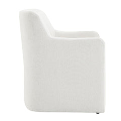 Cafell Cream Arm Chair w/Swivel Casters - Ornate Home