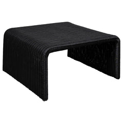 Cahya Black 2-piece Rattan Coffee and End Table Set - Ornate Home
