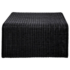 Cahya Black 2-piece Rattan Coffee and End Table Set - Ornate Home