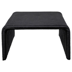 Cahya Black 3-piece Rattan Coffee and End Table Set - Ornate Home
