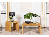 Cahya Natural 2-piece Rattan Coffee and End Table Set - Ornate Home