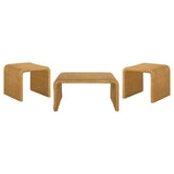 Cahya Natural 3-piece Rattan Coffee and End Table Set - Ornate Home