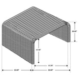 Cahya Natural 3-piece Rattan Coffee and End Table Set - Ornate Home