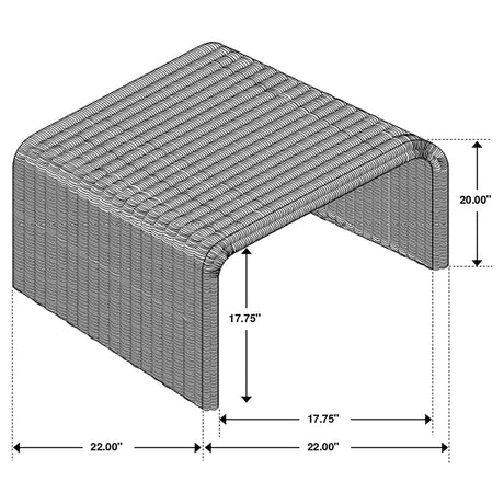 Cahya Natural 3-piece Rattan Coffee and End Table Set - Ornate Home