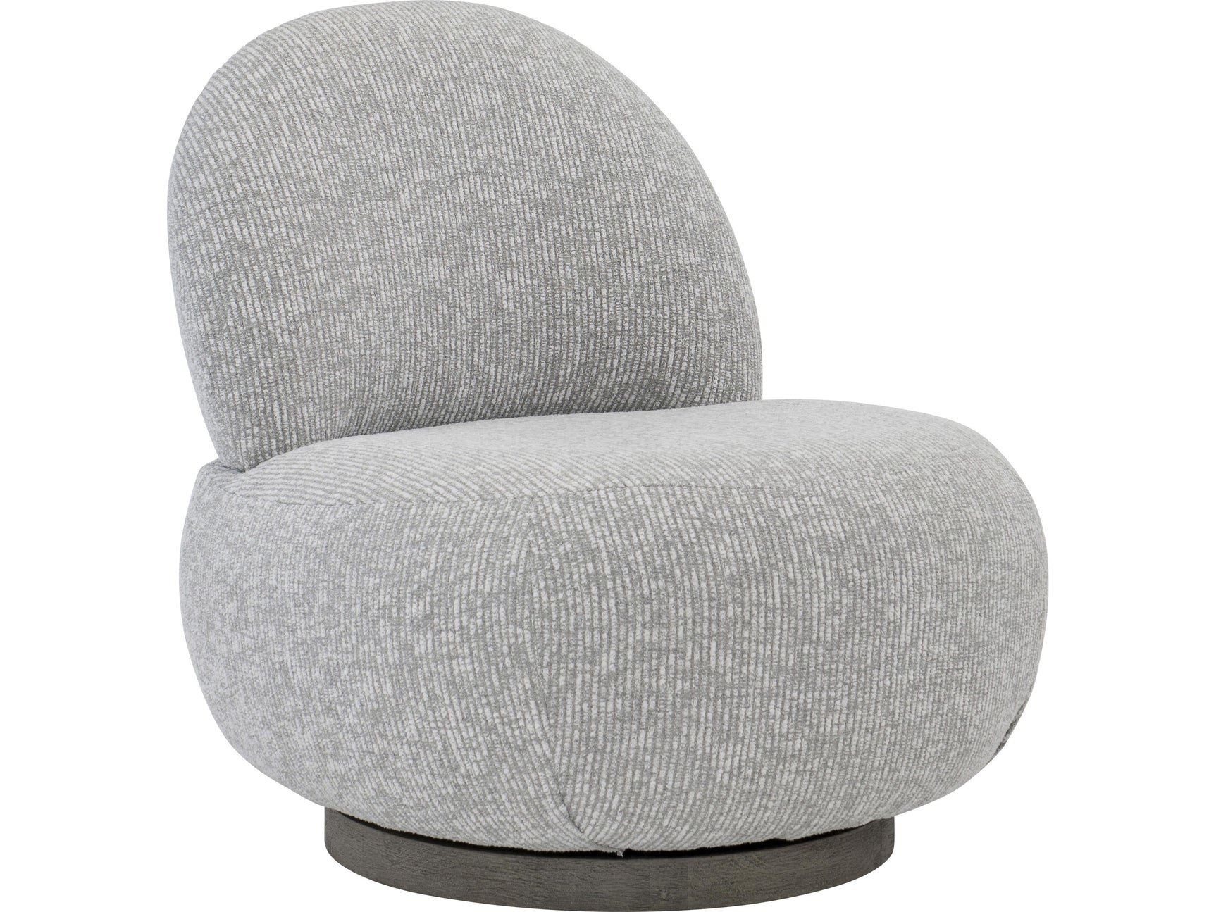 Caicos Weathered Teak/Grey Outdoor Swivel Chair - Ornate Home