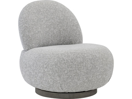 Caicos Weathered Teak/Grey Outdoor Swivel Chair - Ornate Home