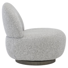Caicos Weathered Teak/Grey Outdoor Swivel Chair - Ornate Home