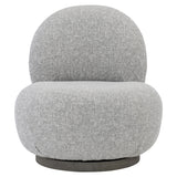 Caicos Weathered Teak/Grey Outdoor Swivel Chair - Ornate Home