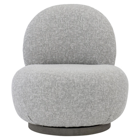 Caicos Weathered Teak/Grey Outdoor Swivel Chair - Ornate Home