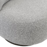 Caicos Weathered Teak/Grey Outdoor Swivel Chair - Ornate Home