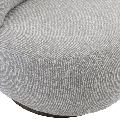 Caicos Weathered Teak/Grey Outdoor Swivel Chair - Ornate Home