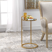 Cailin Gold Accent Table - Ornate Home