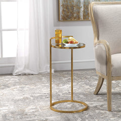 Cailin Gold Accent Table - Ornate Home