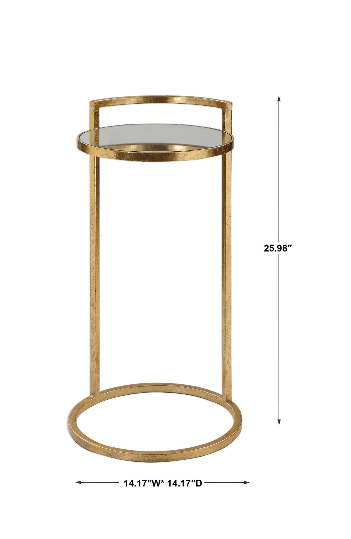 Cailin Gold Accent Table - Ornate Home