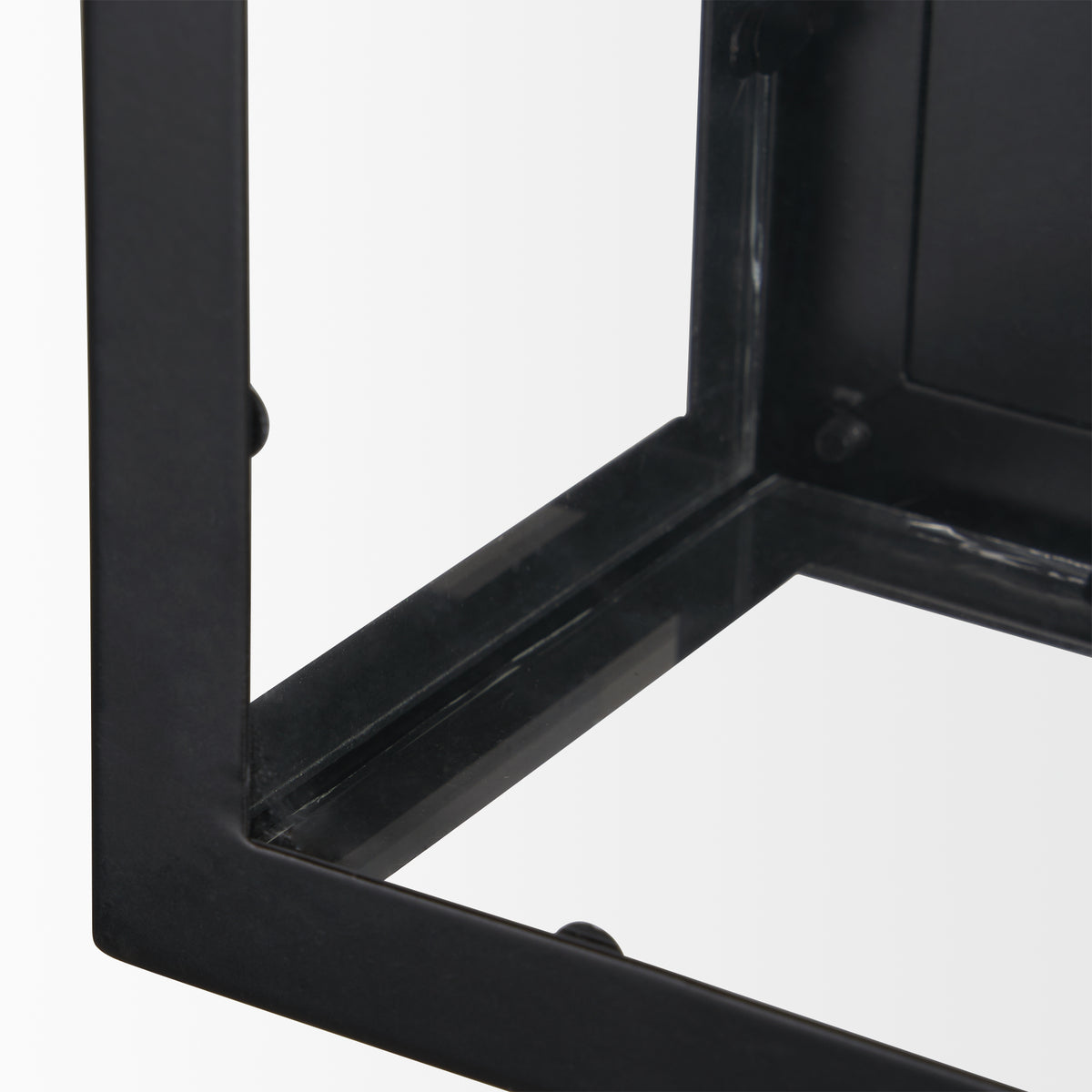 Cairn Matte Black Metal with Glass 1-Light Wall Sconce - Ornate Home