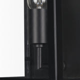Cairn Matte Black Metal with Glass 1-Light Wall Sconce - Ornate Home