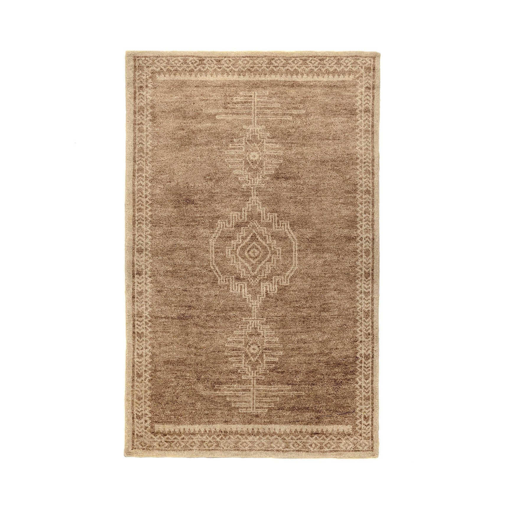 Cairo Desert Brown Hand Knotted Rug - Ornate Home