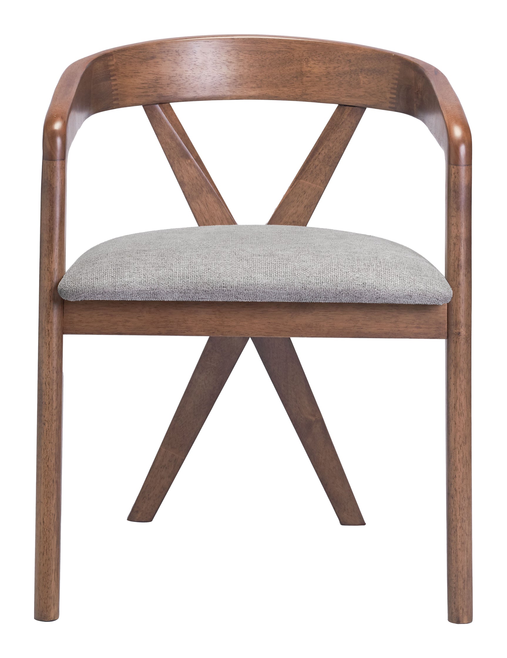 Cairo Dove Gray & Walnut Dining Chair - Ornate Home