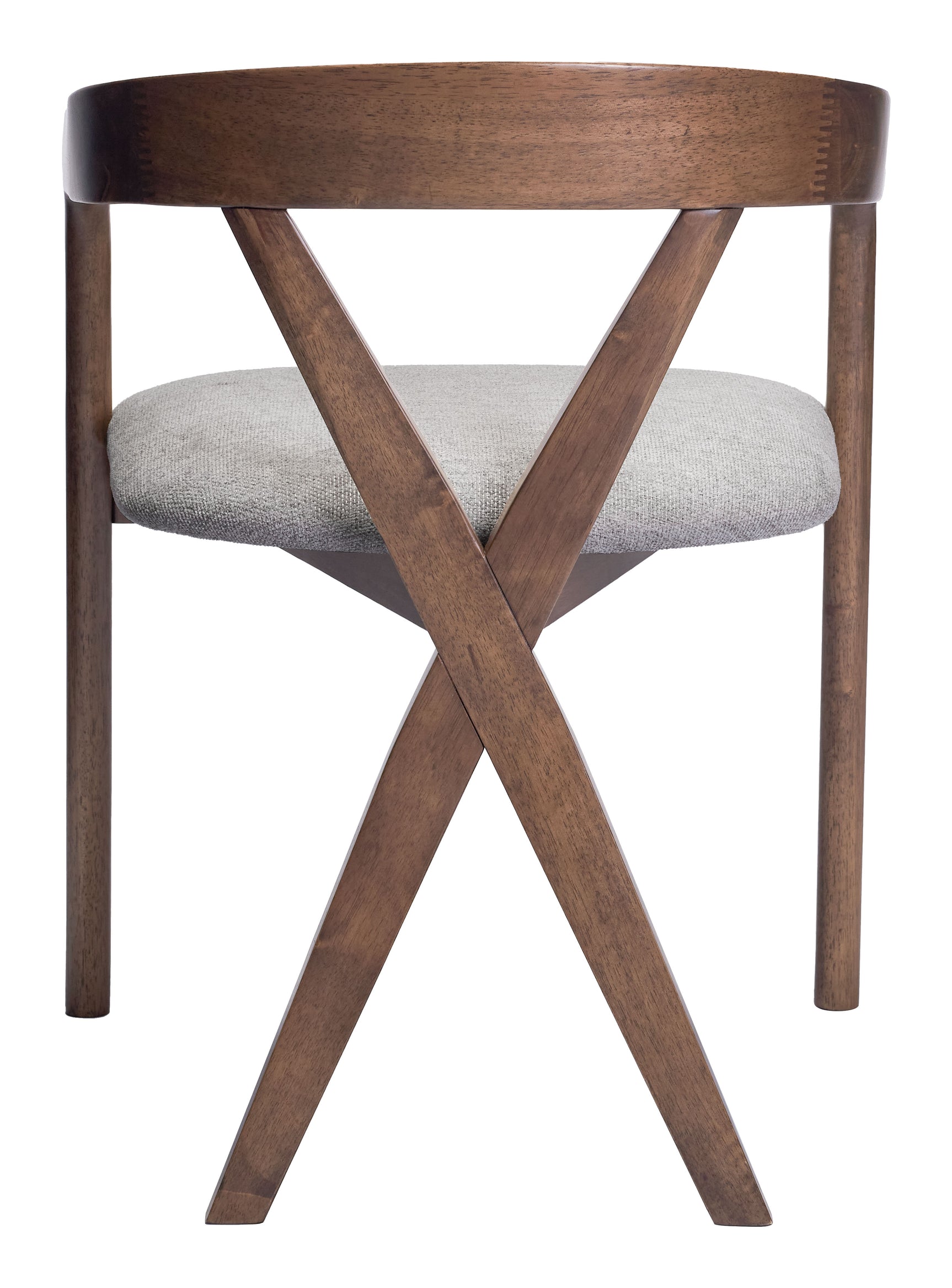 Cairo Dove Gray & Walnut Dining Chair - Ornate Home
