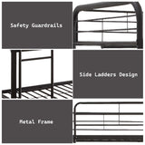 Cairo Sandy Black Bunk Bed (Triple Full) - Ornate Home