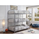 Cairo Silver Triple Twin Bunk Bed - Ornate Home