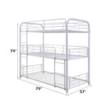 Cairo White Bunk Bed - Ornate Home