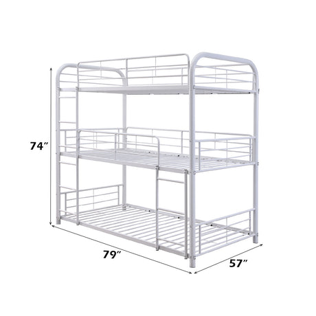 Cairo White Bunk Bed - Ornate Home